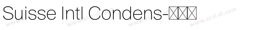 Suisse Intl Condens字体转换